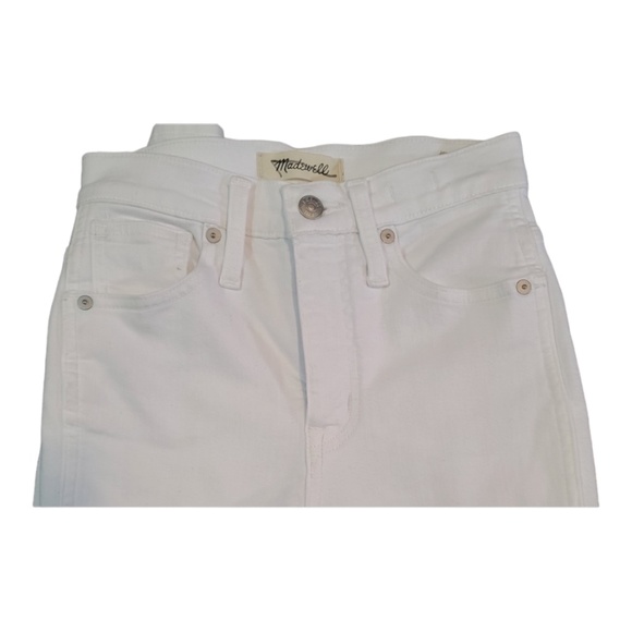 Madewell 10” Highrise White Skinny Jeans Size 32” waist x 29”inseam - Picture 7 of 7